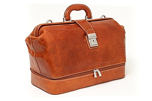 Doctors Gladstone Italian Bag in Honey  Doctors Gladstone Italian Bag in Honey